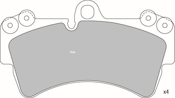 Set placute frana,frana disc PORSCHE CAYENNE (9PA, 955) (2002 - 2010) KRIEGER 0950006346