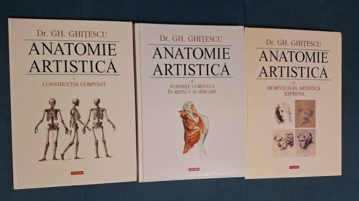 GH. GHITESCU - ANATOMIE ARTISTICA - PACHET 3 volume