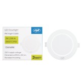 Aproape nou: Spot LED PNI D-Light CL2503 3W, incastrabil, rotund, 90.5*28mm, 6400K,
