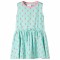 Rochie pentru copii cu snur in talie, verde menta deschis, 92