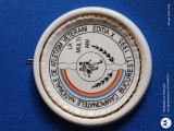 CONCURSUL ,CAMPIONATUL National de Atletism Veterani ,anul 1995 , Romania , placa rotunda din portelan ,diametru 15 cm
