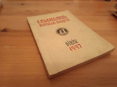 CALENDARUL BUNULUI CREȘTIN SIBIU 1947 COPERTA ILUSTRATĂ DE PR. ARSENIE BOCA