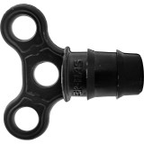 Dop diametru 16 mm pentru furtun tub picurare, cu fluture, negru, 488689