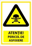Indicator de securitate atentie pericol de asfixiere