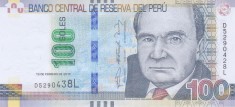 Bancnota Peru 100 Soles 2015 - P195 UNC