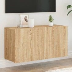 vidaXL Comodă TV de perete, stejar sonoma, 80x30x41 cm 836956