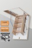 Scara pod/mansarda pliabil din lemn 120x70x280