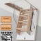 Scara pod/mansarda pliabil din lemn 120x70x280