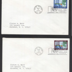 UN New York 1970 Mekong project Mi.222-223 FDC UN.058