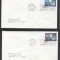 UN New York 1970 Mekong project Mi.222-223 FDC UN.058