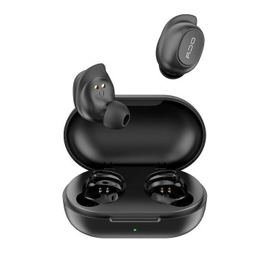 Handsfree Casti Bluetooth QCY T9, TWS, SinglePoint, Negru foto