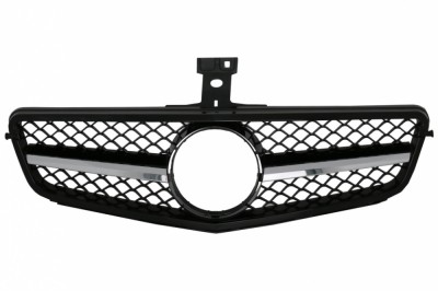 Grila Centrala Mercedes C-Class W204 S204 Limousine Station Wagon (2007-2014) Sport Negru Lucios C63 Design Performance AutoTuning foto