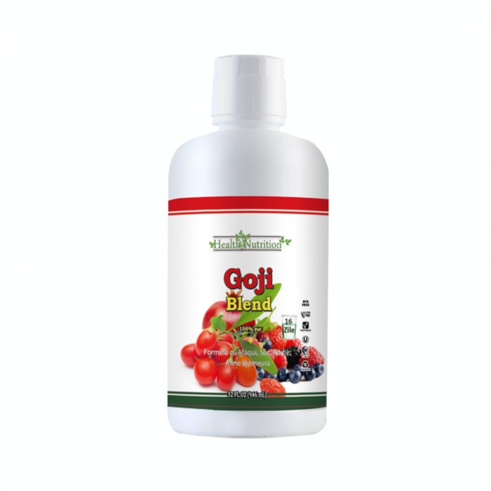 Suc Goji Blend 100% natural, 946 ml Suc Goji Blend 100% natural, 946 ml