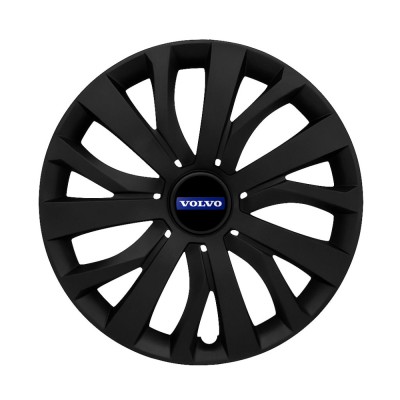 Set 4 capace roti 15 inchi (R15) compatibile VOLVO, Model - 345 Black foto