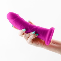 Dildo Realistic Colours Dual Density, Violet, 20 cm