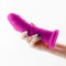 Dildo Realistic Colours Dual Density, Violet, 20 cm