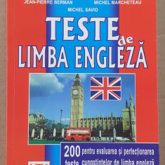 (C519) JEAN-PIERRE BERMAN S.A - TESTE DE LIMBA ENGLEZA