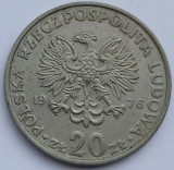 20 zlotych / zloti 1976 Polonia, Life of Marceli Nowotko