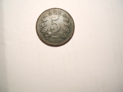 NORVEGIA 5 ORE 1876 foto