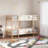 VidaXL Pat supraetajat, 75x190 cm, lemn masiv de pin 3284224