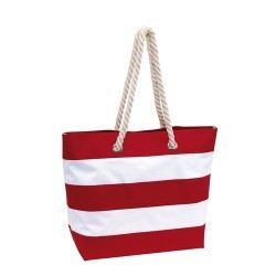 Geanta plaja Sylt Red &amp; White