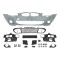 Set bara fata BMW Seria 5 (E60/E61), 06.2003-06.2010, cu gauri spalator; grunduit, de vopsit; type M-Tech; cu grile inferioare; cu suport numar inmat