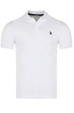 Tricou polo barbati US Polo Assn King Alb, L, U.S. Polo Assn.