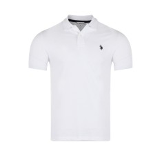 Tricou polo barbati US Polo Assn King Alb