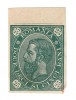 ROMANIA 1890 CAROL I CIFRA IN 4 COLTURI ESEU PROBA DE CULOARE 25 BANI MNH, Nestampilat