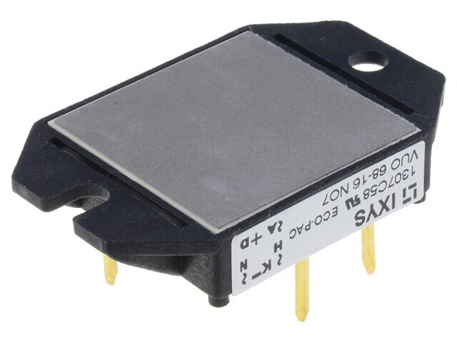 Punte Redresoare Trifazată 1.6kV 68A 300A THT