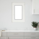 vidaXL Fereastră de subsol &bdquo;RISOR&rdquo; 50x75 cm oscilo-batantă DIN dreapta, albă