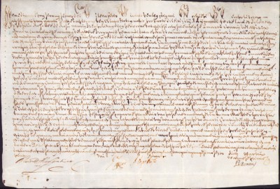 HST PM244N Bulă papală emisă de Papa Benedict al XIV-lea, 1746, pe pergament foto