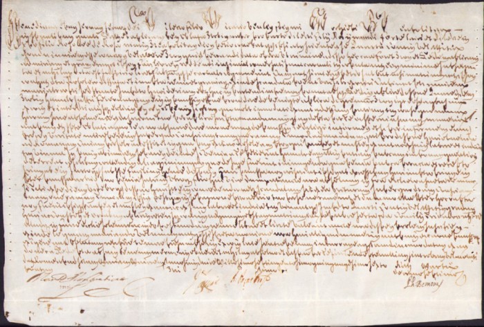 HST PM244N Bulă papală emisă de Papa Benedict al XIV-lea, 1746, pe pergament