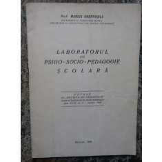 LABORATORUL DE PSIHO SOCIO PEDAGOGIE SCOLARA -MARIUS GROPPOSILA AUTOGRAF