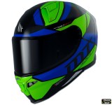 Casca integrala pentru scuter - motocicleta MT Revenge 2 Scalpel A3 galben fluor lucios Galben fluor lucios XL (61/62cm)