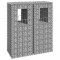 vidaXL St&acirc;lpi tip coș gabion, 2 buc., 40x40x100 cm, fier