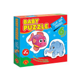 Puzzle educativ mega Box, Ellie si prietenii, 6 imagini, +2 ani, Alexander Games EduKinder World, Alexander Toys