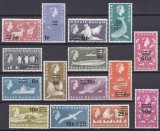 DB1 Colonii South Georgia 1971 Supratipare Fauna Arctica 14 v. MVLH ( urme foarte discrete de sarniera ) + 1 MNH 2 poze, Nestampilat