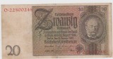 BANCNOTA 20 REICHSMARK 22 IANUARIE 1929 /VF GERMANIA