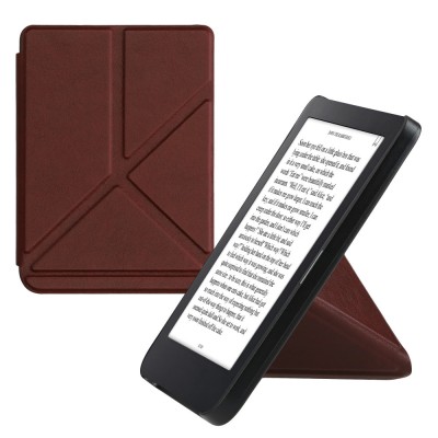 Husa Kwmobile pentru Kobo Clara 2E, Visiniu, Piele ecologica, KWM000017NQ010C foto