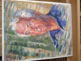 Portret barbat, Portrete, Acrilic, Altul