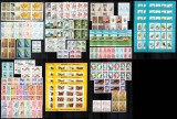 Romania 1991, AN COMPLET IN BLOCURI DE 4 + 4 x colite!!!, LP 1249 - 1273, MNH!
