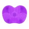 Accesoriu de curatare pensule din silicon, mov