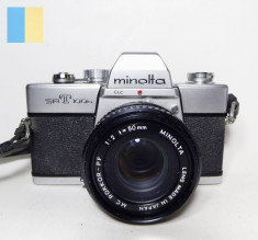 Minolta SR-T 100b cu obiectiv Minolta MC Rokkor - PF 50mm f/2 Minolta SR-mount foto