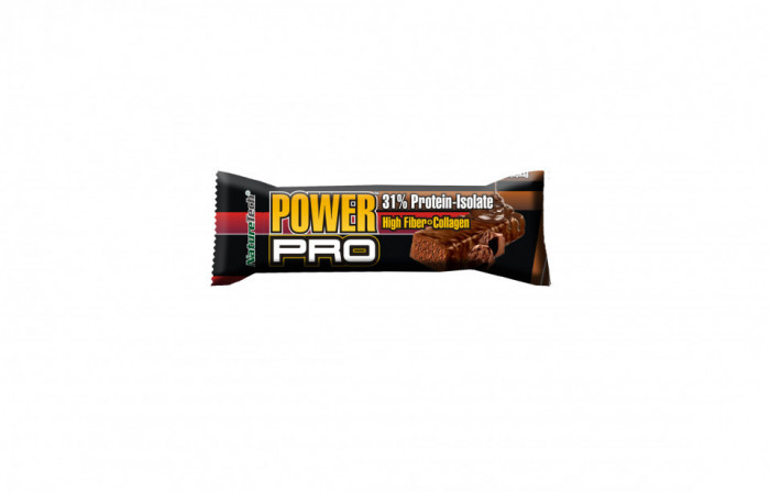 Baton energizant Power Pro 31% proteina, crema de ciocolata Nature Tech