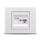 Priză date RJ45 Cat6 alb Grano - OVIVO | 400-010300-229