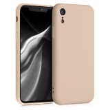 Husa pentru Apple iPhone XR, Silicon, Crem, 49983.154, Carcasa