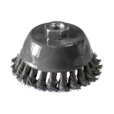 Perie cupa, pentru lustruire si decapare, pentru lemn / fier, Lumytools LT06975, diametru 75 mm