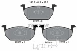 Set placute frana TEXTAR 2203501