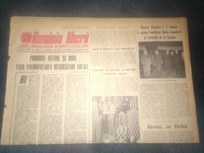 ZIARUL ROMANIA LIBERA 17 IANUARIE 1965 TRATATUL DE LA VARSOVIA foto